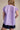 Fresh Start Flutter Top - Lilac at 6Whiskey, six whisky, short sleeve, puff sleeve, ruffle detail, split neckline, lightweight, flowy, delicate, feminine, light purple, brunch outfit, casual women's top, southern charm, back view
