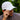 White Ball Cap at 6Whiskey six whisky Texas Standard. Men’s hats department-a close-up of a white cotton ball cap with a tan embroidered barbed wire logo on the front, curved brim, and structured crown, worn with a grey t-shirt against a green outdoor backdrop.