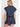Blue Ribbon Embroidery Top at 6Whiskey, six whisky, collar, v-neck, button closure, cuff short sleeve, paisley western print, white print contrast, navy base, button down, split neck, cropped, elastic waist, cinched waist, flattering, feminine, country, casual western, matching set, weekend, rodeo, country concert, brunch, lunch date, back view.