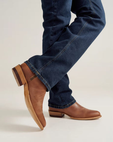 Men’s Tecovas Dean cowboy boots in scotch brown goat leather with mid-calf shaft, side zipper, and classic western styling at 6whiskey six whisky bryan college station texas
