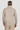 F1M51SKS Daybreak 1/4 zip in Soft Brown by True Grit at 6Whiskey, six whisky, quarter zip, beige, neutral tone, soft, comfy, comfortable, stretchable, office, golf, weekend, fall, winter, layer, work wear, cuffs, long sleeve, moisture wicking, performance shirt. Back view.