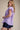 Fresh Start Flutter Top - Lilac at 6Whiskey, six whisky, short sleeve, puff sleeve, ruffle detail, split neckline, lightweight, flowy, delicate, feminine, light purple, brunch outfit, casual women's top, southern charm, side view