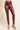 High Waisted Faux Leather Leggings at 6whiskey maroon gameday thick waistband winter college football tight fall fashion womens
