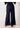 Indigo Market Linen Pant by Pcill at 6Whiskey, six whisky, wide leg, elastic waistband, brunch, country concert, errands, weekend, market, casual, stylish, matching set, coordinated set, navy, blue, pockets. Back view.