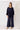 Indigo Market Linen Pant by Pcill at 6Whiskey, six whisky, wide leg, elastic waistband, brunch, country concert, errands, weekend, market, casual, stylish, matching set, coordinated set, navy, blue, pockets. Front view.