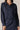Indigo Linen Top by Pcill at 6Whiskey, six whisky, button down, button up, cuffed long sleeves, front pocket, stylish, casual western, everyday, breathable. Front view.