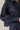 Indigo Linen Top by Pcill at 6Whiskey, six whisky, button down, button up, cuffed long sleeves, front pocket, stylish, casual western, everyday, breathable. Detail view.