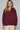 Sideline Sweatshirt at 6Whiskey, six whisky, collared v-neck, cuffed ribbed sleeves, balloon sleeves, oversized, relaxed, soft, comfy, matching set, maroon, gameday, aggies, texas a&m, lounge, loungewear, casual. Front view.