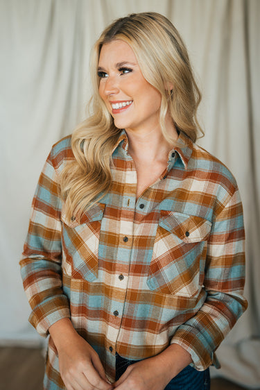 Pendleton Women's Flannel Shirt at 6Whiskey six whisky long sleeve plaid fall winter cold weather collared button down