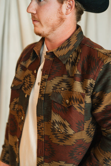 Lodge Shirt at 6Whiskey six whisky long sleeve mens button down pearl snaps pockets vintage tasha polizzi