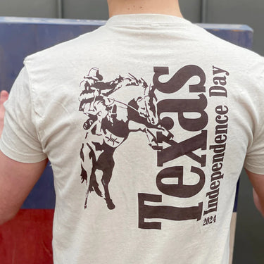 Texas Standard Heritage Printed Texas Independence Day Tee 2024 at 6Whiskey six whiskey mens short sleeve graphic tee lone star lifestyle