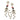 Skeleton Earrings at 6Whiskey six whisky black pearl pink gold green spooky halloween bones