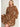 Golden Meadow Smocked Dress at 6Whiskey, six whisky, high neck, smocked from tan back, balloon sleeves, long sleeve, short dress, mini dress, layered, flowy, moves with you, casual western, transition piece, fall, spring, winter, church dress, rodeo, country concert, night out at stockyards, breathable, standalone, brown base, light brown beige, ivory, cream, white florals, vintage floral, botanical, front view