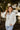 White Darby Shirt at 6Whiskey six whisky work wear button down ruffle detail lace balloon sleeves loose fit v neck womens