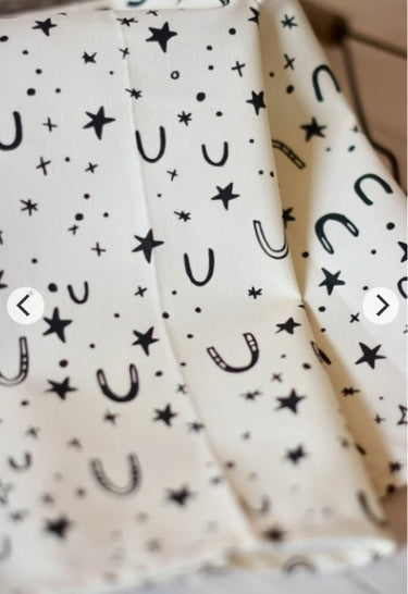 Stars & Horseshoes Tea Towel at 6Whiskey six whisky tirzah lane art hand designed cotton western home decor home goods tableware linens kitchen towel