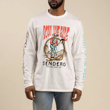 stick horse long sleeve t-shirt at 6Whiskey six whisky white mens graphic tee shirt unisex