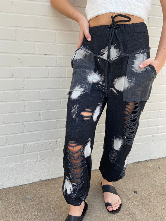 Distressed High Waisted Joggers 6Whiskey Fall Lounge Wear 2020