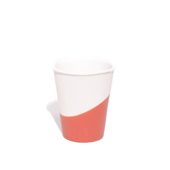 Colorful Rubber & Porcelain Dixie Cup at 6Whiskey six whisky coral pink small cup