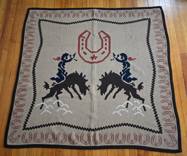 Tasha Polizzi western horseshoe bronc rider tan brown 6 whiskey western cowboy
