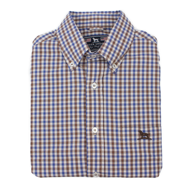 Over Under Men’s High Bluff Shirt in Oak Harbor 6Whiskey six whisky performance button down