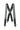 DDR Spanish Soutache Suspenders in Black at 6Whiskey six whisky Maria Spring Accessory FA879