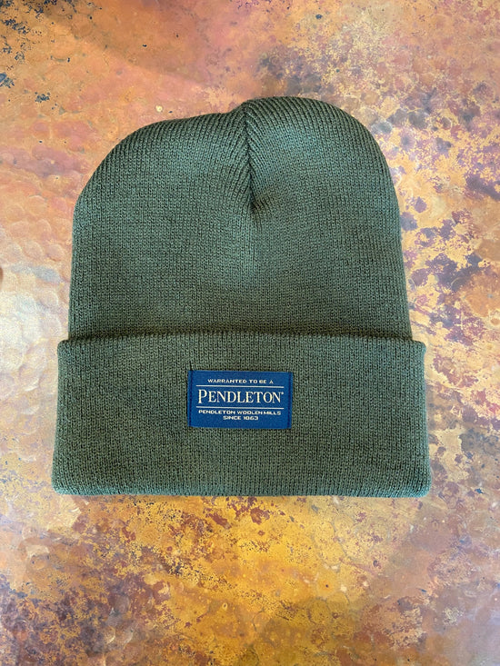 Pendleton Beanie at 6Whiskey six whisky color army green winter accessory