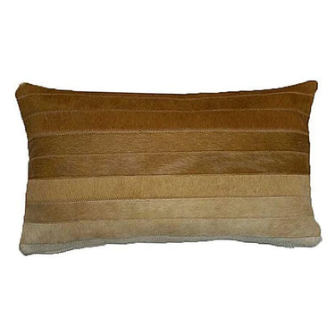 Gradient cowhide lumbar pillow at 6Whiskey six whisky 22" x 13" tan, brown, copper, cream, neutral, western home decor