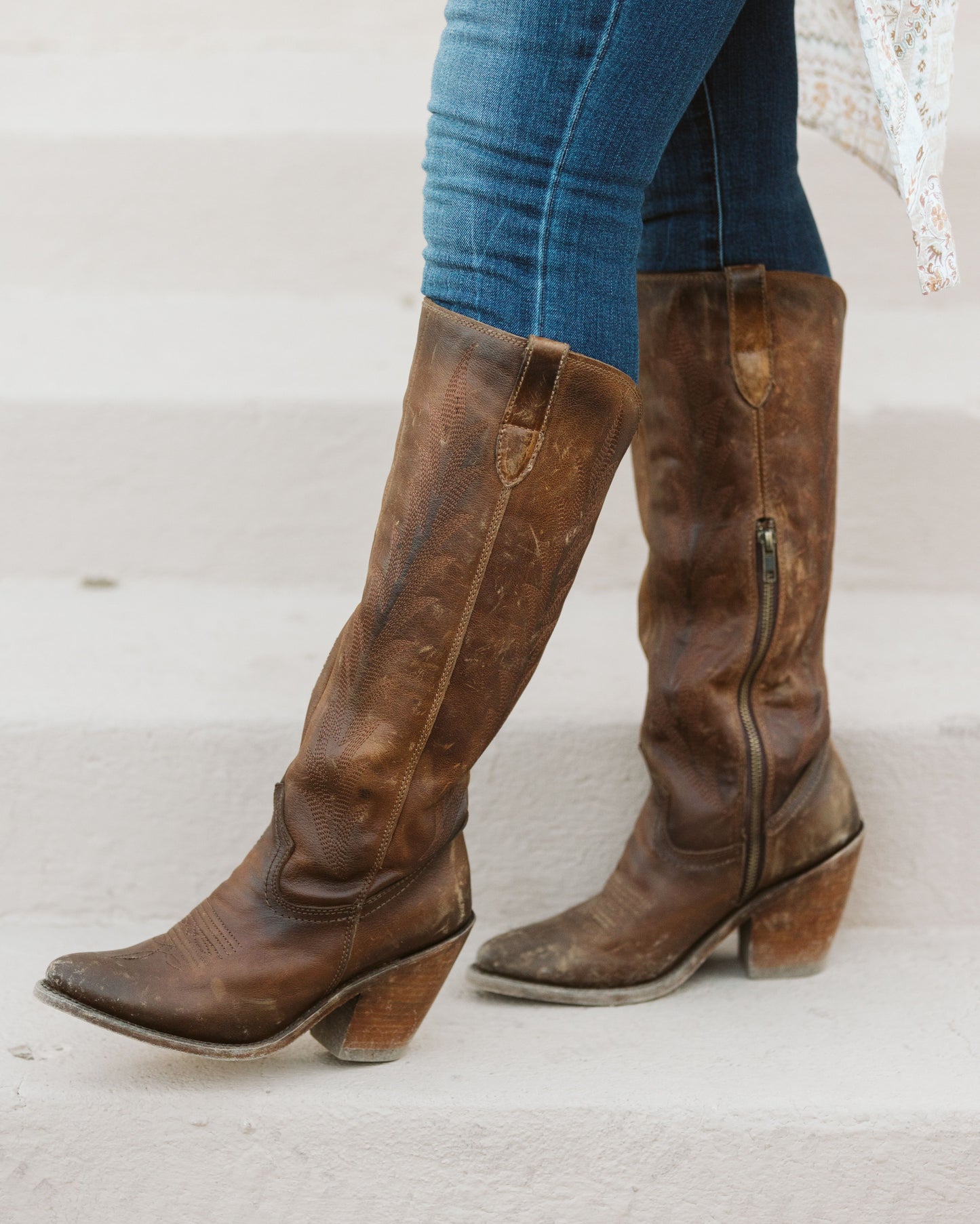 Tall Brown Boots by Liberty Black