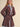 The Malboro Dress at 6Whiskey, six whisky, long sleeve, balloon sleeve, cuff, contrast placket collar and sleeve hem, bow detail, belt loops, light blue, burgundy, ivory pinstripe, business casual mini dress, work to weekend, work outfit, rodeo, country concert, lunch date, breathable, lighweight, feminine silhouette, chic, front view. 