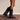 Women’s Tecovas Annie cowboy boots in midnight black calfskin leather with tall shaft, western stitching, and pointed toe at 6Whiskey six whisky bryan college station 