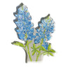 Bluebonnet Acrylic Block - Small by Catherine Cartie at 6Whiskey, six whisky, flowers, texas, heritage, elegance, southern charm, impressionism, modern art, western inspired, lone star state, classy, home decor, gift idea, front view.