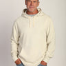 Ranch Hoodie in Smoke by True Grit at 6Whiskey, six whisky, siege, soft tone, neutral, essential basic, soft fabric, cozy, soft, long sleeve, front pocket, drawstring hood, ribbed cuffs, casual, loungewear, layer piece, fall essential, casual western. Front view. 