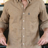 Harden Flannel by Texas Standard at 6Whiskey, six whisky, long sleeve, button up, collared, front pocket, breathable, lightweight, versatile, transition piece, fall, winter, work to weekend, casual western, elevated casual, essential basic, gift for men, front view.
