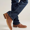 Men’s Tecovas Dean cowboy boots in scotch brown goat leather with mid-calf shaft, side zipper, and classic western styling at 6whiskey six whisky bryan college station texas