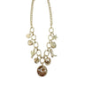 Giddy Up Charm Necklace at 6Whiskey, six whisky, chunky, alternating chain, gold, shiny, heart, cactus, rose, cowgirl boot, sheriff star, circle pendant, moon, stars, rhinestone, bold, playful, western, modern, elevated, chic, rodeo, concert, errands, sec sorority girl, texas, southern, Santa Fe, trendy, front view