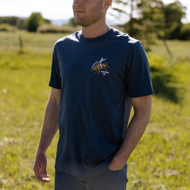 Ride or Die Bull Ridding Navy Tshirt at 6Whiskey six whisky short sleeve men graphic sendero 