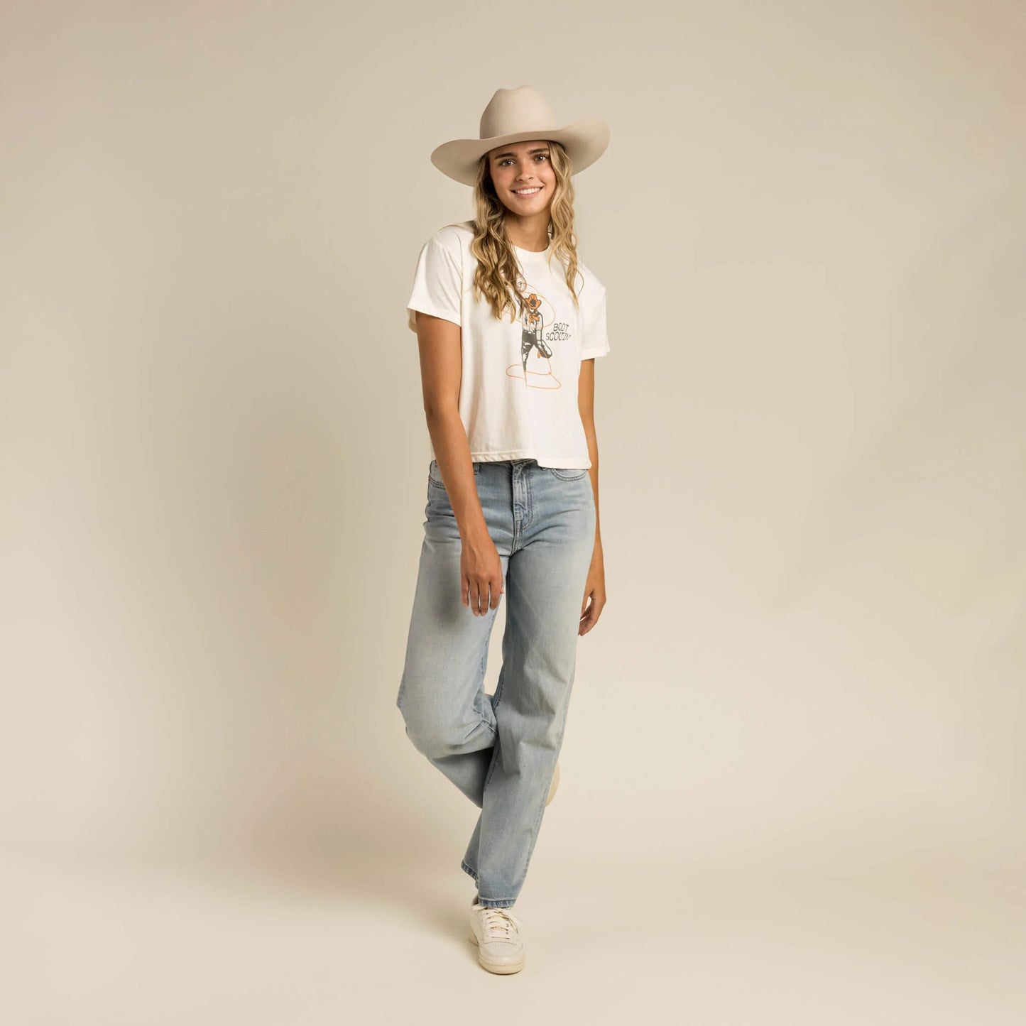 Boot Scootin' Women's cropped graphic t-shirt at 6Whiskey six whisky sendero provisions western wear rodeo vibes