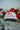 Santa Cowboy Hat at 6Whiskey, six whisky "Santa I want a Cowboy", rope script, block letters, cream, navy blue, red, festive, funny, Christmas women's hat. 