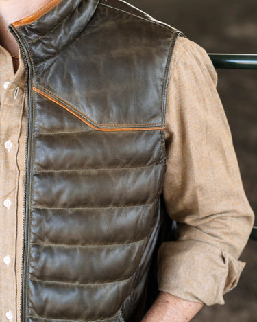 Black Maverick Leather Vest