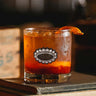 Concho Medallion Double Old Fashioned Glass at 6Whiskey, six whisky, glassware, silver, stainless steel, pewter, timeless, elegant, classic western, country, southern charm, texas, gift idea, unique glassware, juice, alcohol, water, house warming gift, bar cart must-have, home goods, home decor, front view