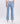 6Whiskey women's pants Hailey High-Rise Distressed Straight Jeans in light blue wash with ripped knee details and raw hem, paired with white sneakers