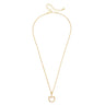 Single Bit Necklace at 6Whiskey, six whisky, simple gold chain, horse bit pendant, clasp, everyday, modern western, country girl, southern charm, ranch, equestrian, horse girl, gold necklace, casual western, stackable, basic western necklace, heritage, texas, gift idea, front view