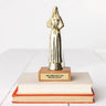 Bad Vibes Trophy at 6Whiskey six whisky jenni earle gold finish metal wood base beauty queen home goods home decor coffee table decoration