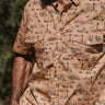West Texas Toile Pearl Snap by Texas Standard at 6Whiskey, six whisky, collar, short sleeves, dual front pocket, snap closure, lightweight, sweat proof, comfortable, summer, spring, elevated western, casual, everyday, oil rig, Alamo, desert, ranch, west texas, country, lunch date, rodeo, country concert, front view