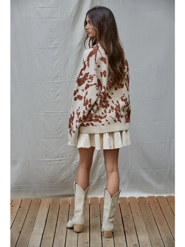 Tiered Corduroy Skirt at 6Whiskey, six whiskey, cotton blend, woven, flowy, elastic waist band, mini, aggie, aggie game day, game day, SEC, football, tailgate. Back view.