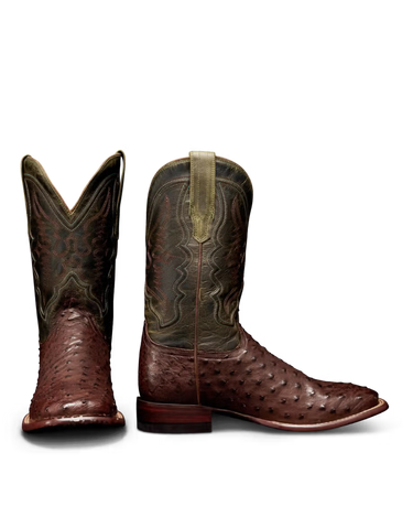Emmitt Tobacco Ostrich Boots