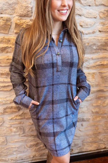Plaid Shirt Dress