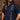 Men's navy linen tejas guayabera shirt by Texas Standard featuring traditional four-pocket design and gold embroidered detailing, available at 6Whiskey six whisky– modern western menswear from Austin, Texas, bryan, texas, lone star lifestyle