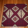 Burgundy Throw Blanket at 6Whiskey six whisky western pattern print maroon cream brown beige black 60x60 knit soft comfortable warm aggie