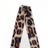 Leopard Twilly by Fringe Scarves at 6Whiskey, six whisky, leopard print, animal print, fun, flirty, western, bold, edgy, cool, stylish, chic, western accessory, womens accessory, eye catching, modern western. Front view. 